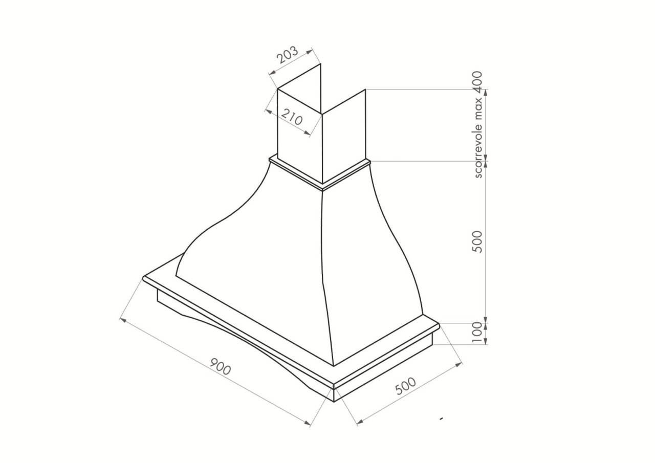 kdesign petra 90 t500 fehér elszívó 26892