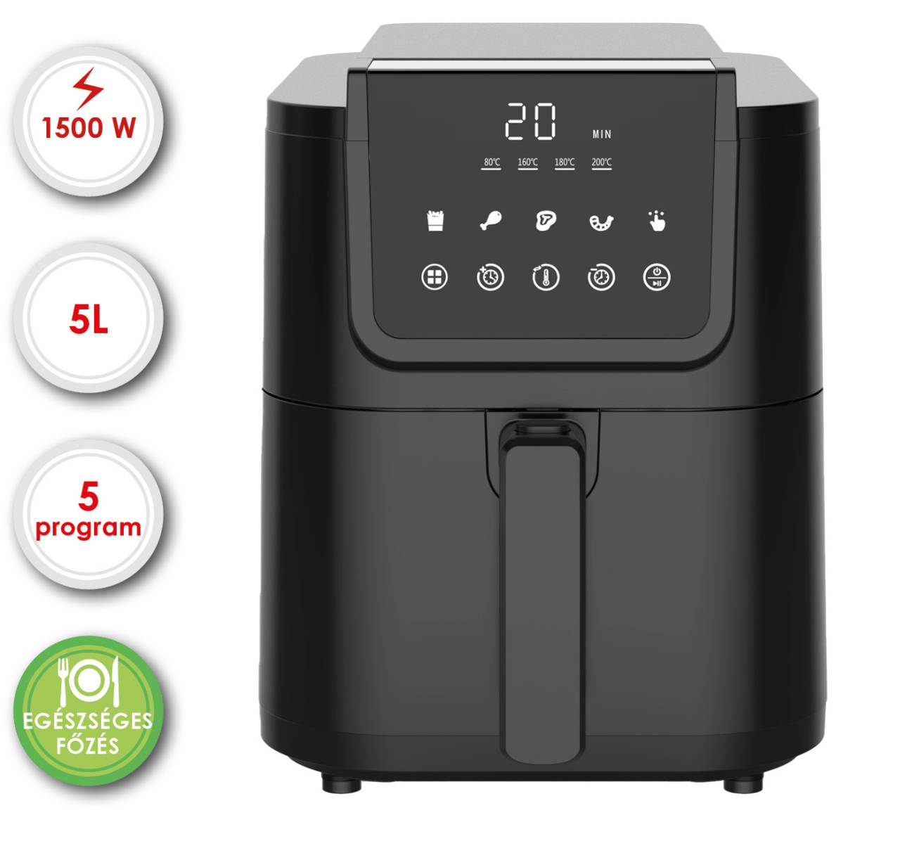 ARDES ARFRYA10L 5 literes Air Fryer forrólevegős sütő 27879