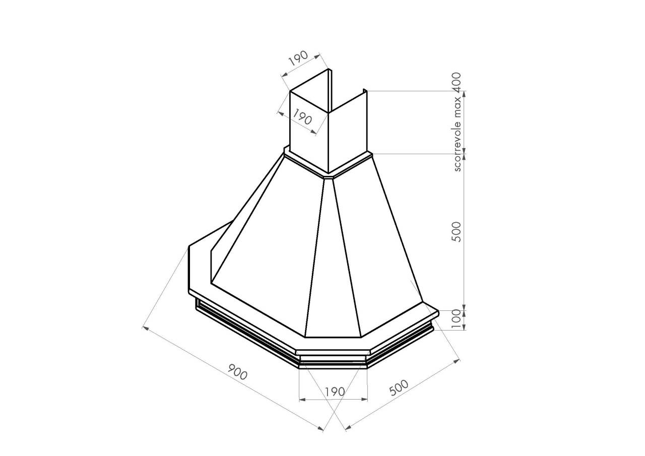 kdesign sonia 90 natúr t500 fehér elszívó 26930