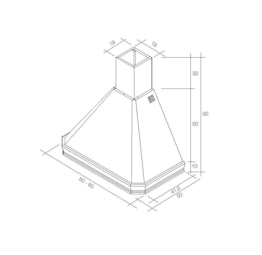 kdesign elisa 60 natúr t500 elszívó 26933