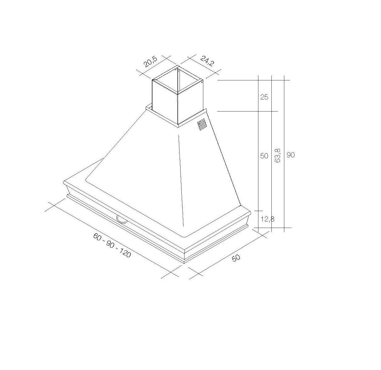 kdesign zoe 120 cm natúr t600 26932