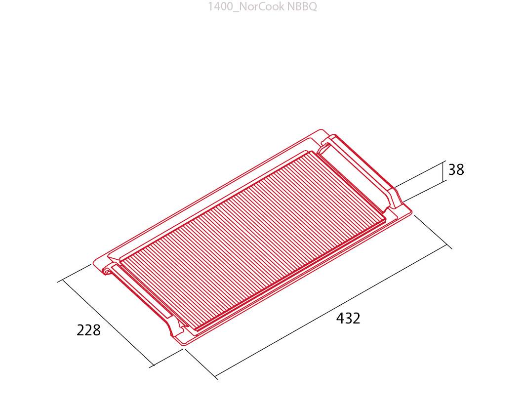 nodor 1400 BBQ grillap 26752