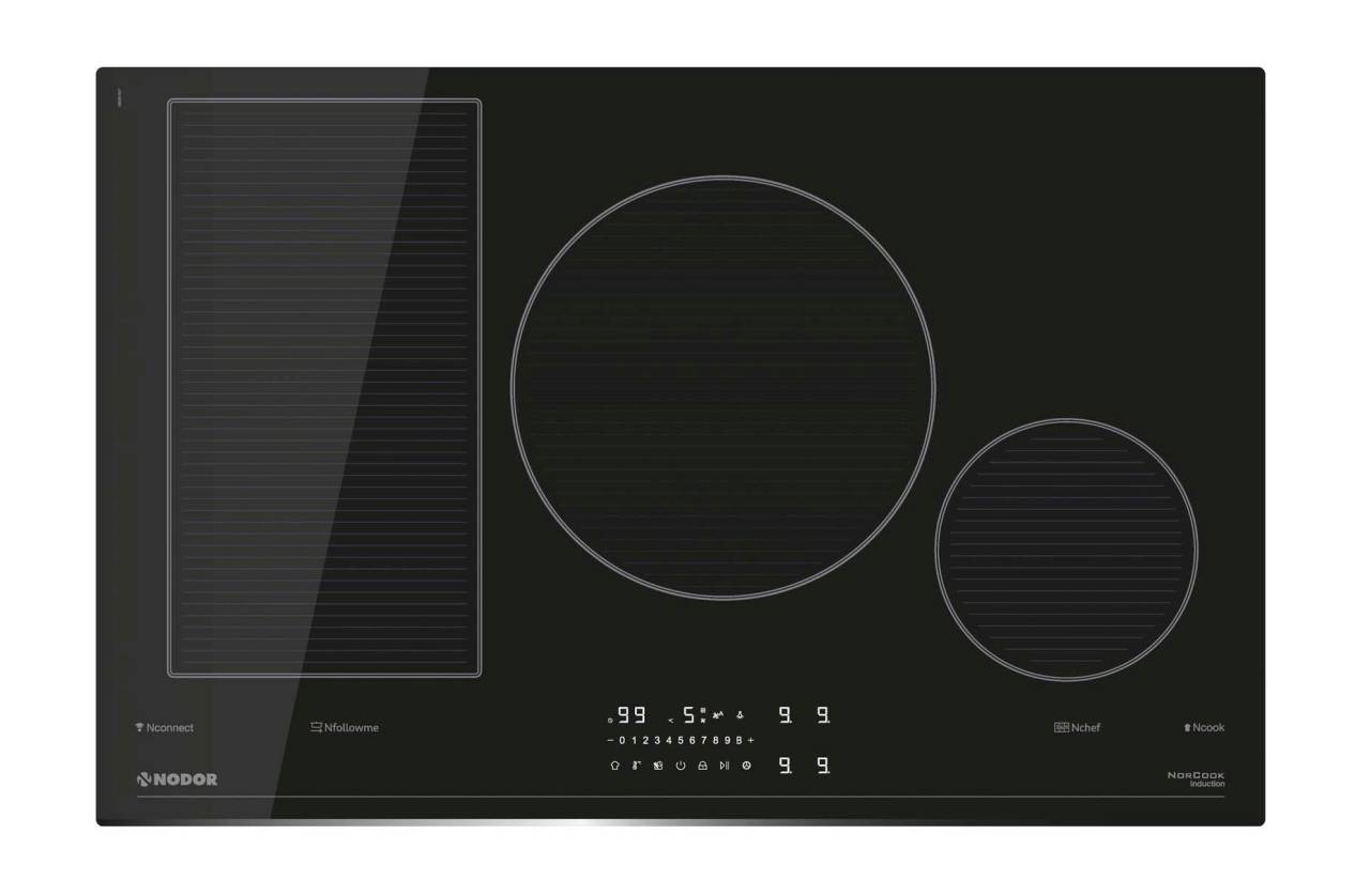 nodor norcoock ih-n8106 bk hob to hood fekete beépíthető indukciós főzőlap 26628