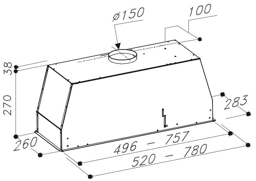 sirius slt-913 78 cm fehér üveg elszívó 25464