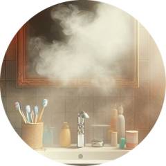 párás fürdőszoba