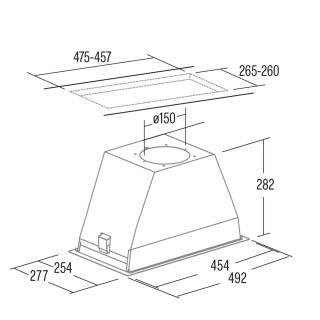 Cata - Páraelszívó GT-PLUS 45 X/M - Inox