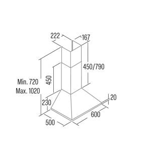 cata omega 600 wh/m fehér elszívó