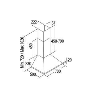 cata omega 700 x/m inox elszívó