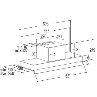 Cata - Páraelszívó ARMONIA 70 X - Inox