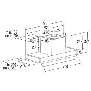 Cata - Páraelszívó CORONA 80 X/B Inox