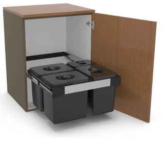 EKOTECH - Beépíthető hulladékgyűjtő FREE JAZZ 60 93014162605