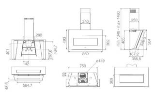 ELICA páraelszívó  BLOOM-S WH/A/85