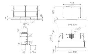 ELICA páraelszívó ELITE 35 GRIX/A/60