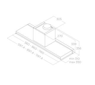 ELICA páraelszívó LEVER IX/A/116