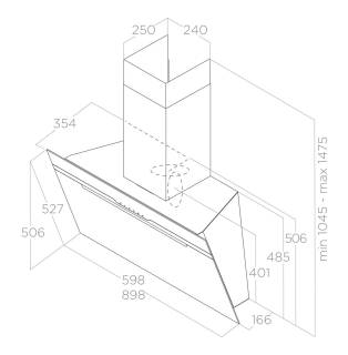 ELICA páraelszívó MAJESTIC @ BL/A/60 PRF0117381B