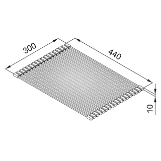 ELLECI - ARS013GR Edényszárító Rollmat 440 szürke
