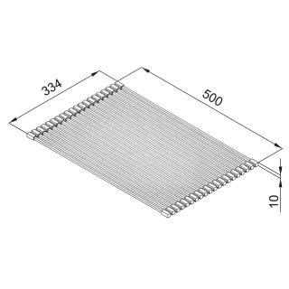 ELLECI - ARS023GR Edényszárító Rollmat 500 (szürke)