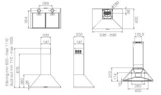 Elica páraelszívó TAMAYA RAIL CRBR/A/60