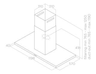 Elica páraelszívó THIN IX/A/60