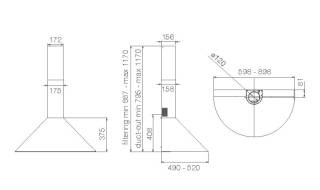 Elica páraelszívó TONDA WH F/60