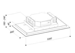 sirius slt-970 em motor nélkül fehér elszívó