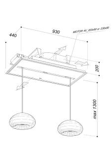 sirius slt-976 supernova h200 tw wi-fi fekete elszívó