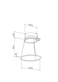 sirius slt-973 halo em light wi-fi motor nélkül elszívó