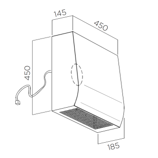 ELICA - Páraelszívó külső motor GME22A Pandora