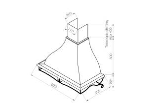 kdesign miro 90 natúr t500 elszívó