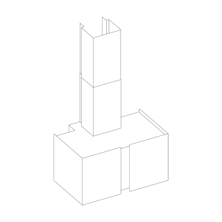 Páraelszívó MIRABILIA Square 97 inox T80 LED elszívótest