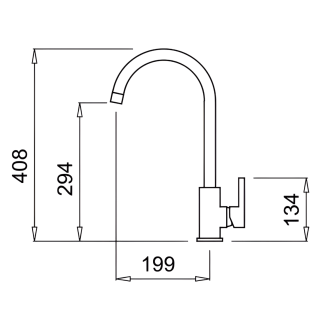Elleci OUTLET- Csaptelep CADDY (C01) Granitek G40 nero