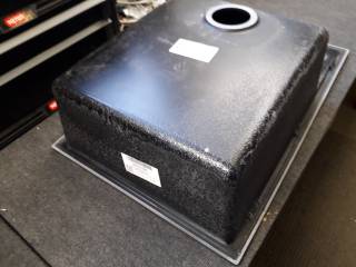 ELLECI OUTLET - Mosogatótálca Unico 310 78x50 Granitek 1 m. +cseppt. G40 Nero - Szépséghibás termék!