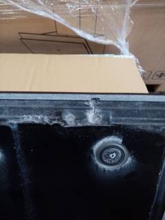 ELLECI OUTLET - Mosogatótálca Unico 310 78x50 Granitek 1 m. +cseppt. G40 Nero - Szépséghibás termék!