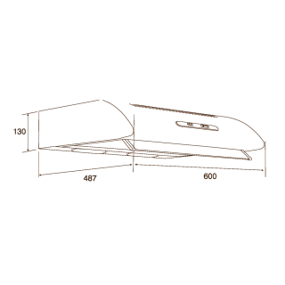 Davoline OUTLET - Páraelszívó Olympia 250 1M/1 WH 60 cm fehér