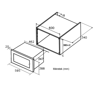 Cata OUTLET - Mikrosütő MC-20 D ENC