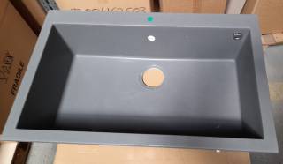 Elleci - Mosogatótálca- Mosogatótálca Quadra 130 79x50 Keratek 1 m. K73 Fumo