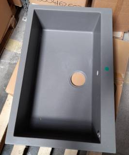 Elleci - Mosogatótálca- Mosogatótálca Quadra 130 79x50 Keratek 1 m. K73 Fumo