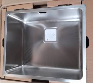 ELLECI OUTLET - Mosogatótálca rozsdamentes W-Square 500 54x44 1 m. Inox - Szépséghibás termék!