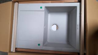 ELLECI OUTLET - Mosogatótálca Easy 135 68x50 Granitek 1 m. +cseppt. M79 Aluminium