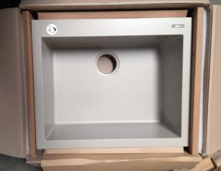 ELLECI OUTLET - Mosogatótálca Quadra 110 61x50 Keratek 1 m. K95 Champagne - Szépséghibás termék!