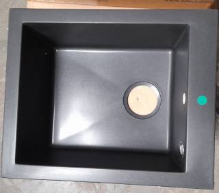 ELLECI OUTLET - Mosogatótálca Quadra 100 41x50 Keratek 1 m. K86 Black