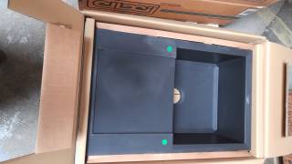 Elleci Mosogatótálca Easy Granitek 1 m. +cseppt. - Nero G40