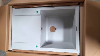 ELLECI OUTLET - Mosogatótálca Easy 300 79x50 Granitek 1 m. +cseppt. M79 Aluminium - Szépséghibás termék!