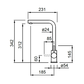 Elleci OUTLET - Csaptelep Trail Granitek G40 Nero