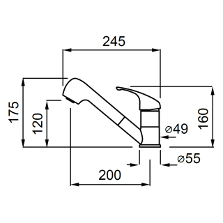 Elleci OUTLET - Csaptelep Venere Granitek G62 Bianco Antico 