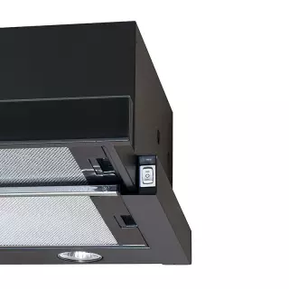 CATA OUTLET - Páraelszívó TF-2003 60 GBK/B fekete üveg LED