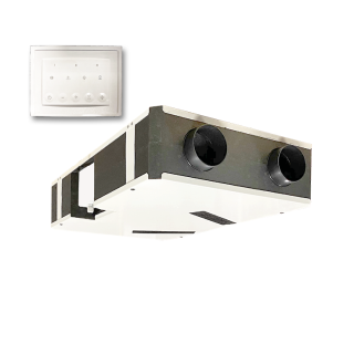 Aerauliqa QR-120P központi hővisszanyerős szellőztető, vezérléssel