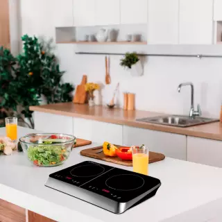 ARDES 1F602 Hordozható indukciós főzőlap - 2 zónás