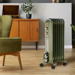 ARDES 4R07VIN Olajradiátor 7 tagos 1500W zöld