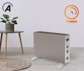 Ardes 4C08TT elektromos konvektor 2000W teljesítménnyel, termosztáttal és ventilátorral